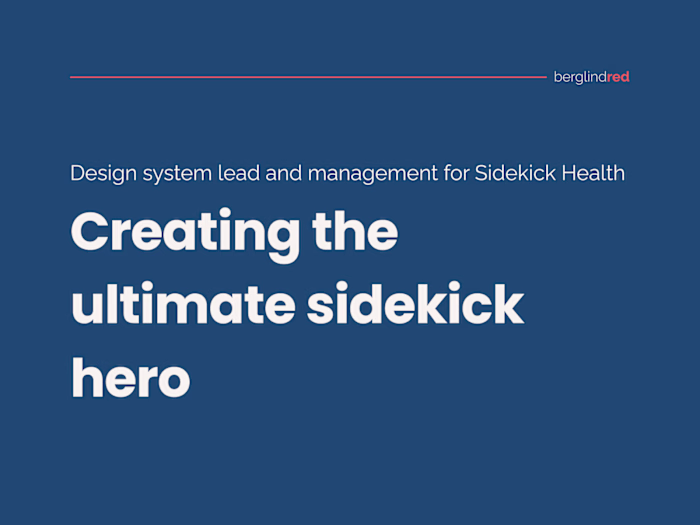 Design system lead and management for digital therapeutics 
