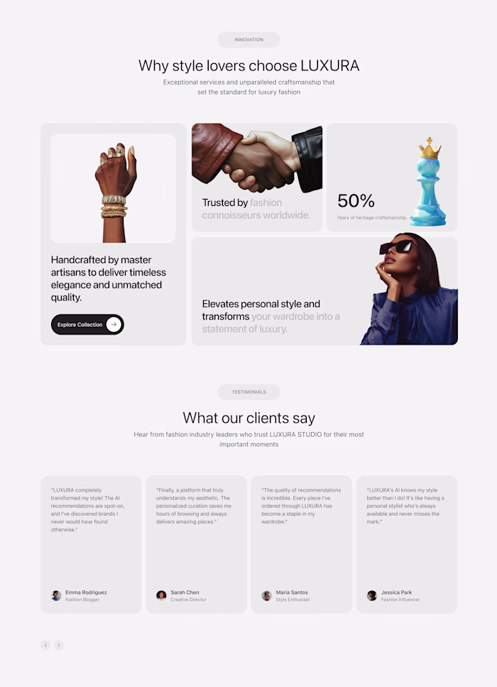 Shot from a landing page design for a client