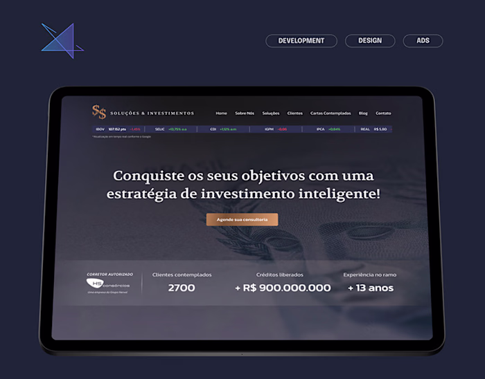 Financial Website on Behance