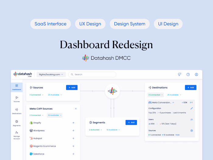 Datahash - B2B SaaS Dashboard Design 