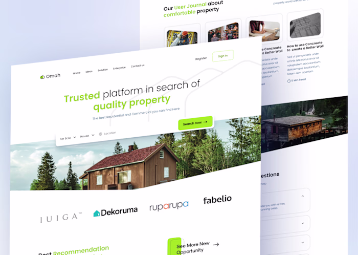 Omah Property Agent Platform Here is our exploration for pro...