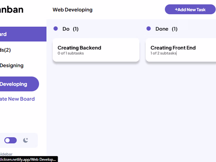 Kanban Task Management