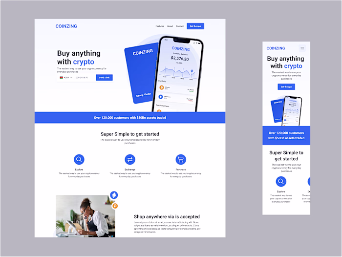 COINZING-Crypto Wallet for Everyday Purchases