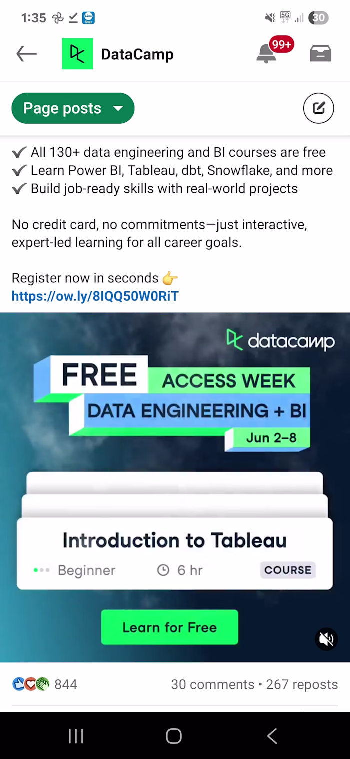 Social Media Manager - DataCamp