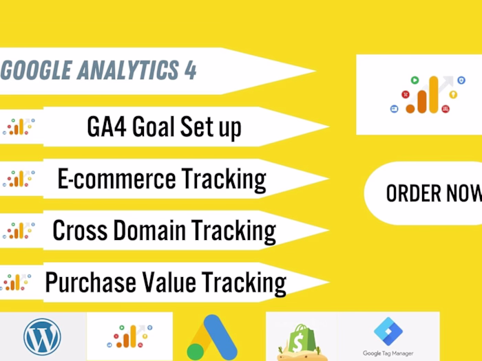 I will fix or setup google analytics 4, ga4 e-commerce tracking