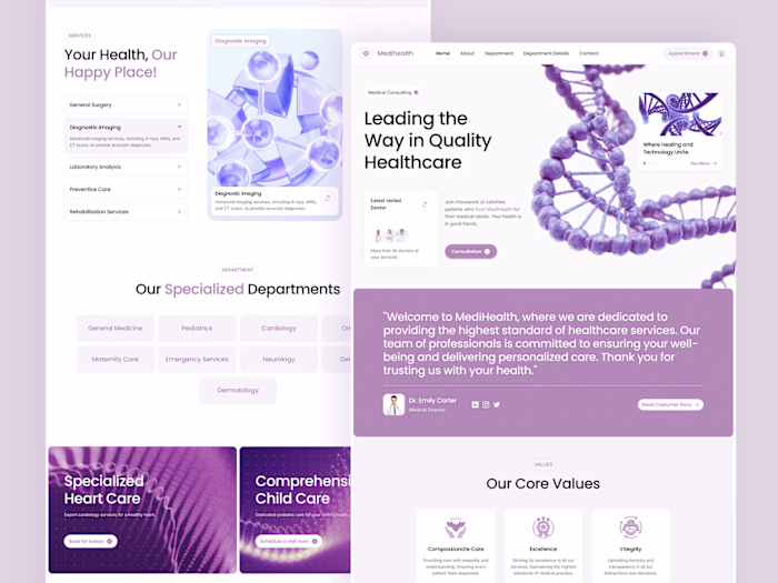 Medical Website Design - Framer