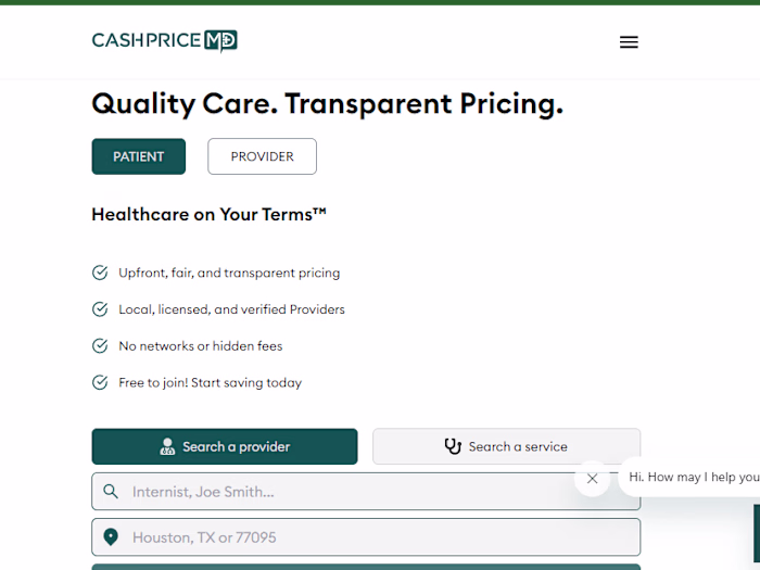 CashPriceMD | Healthcare Services on Your Terms™
