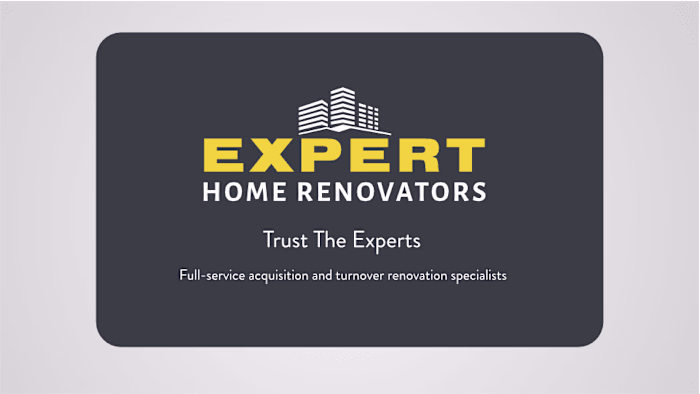 Name Creation and Business Slogan for Expert Home Renovators