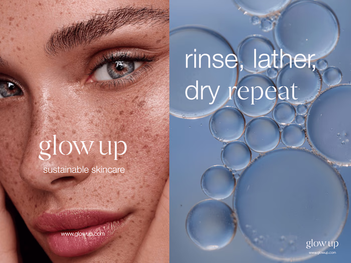 Glow Up Skincare Brand Identity