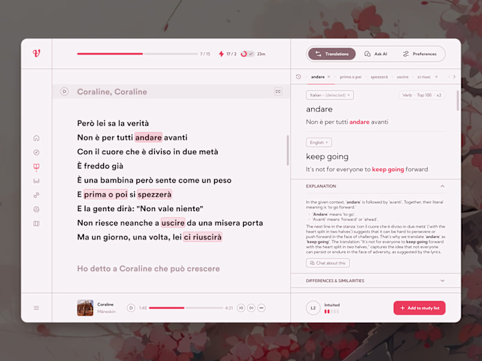 Verse: Sing Your Way to Language Fluency