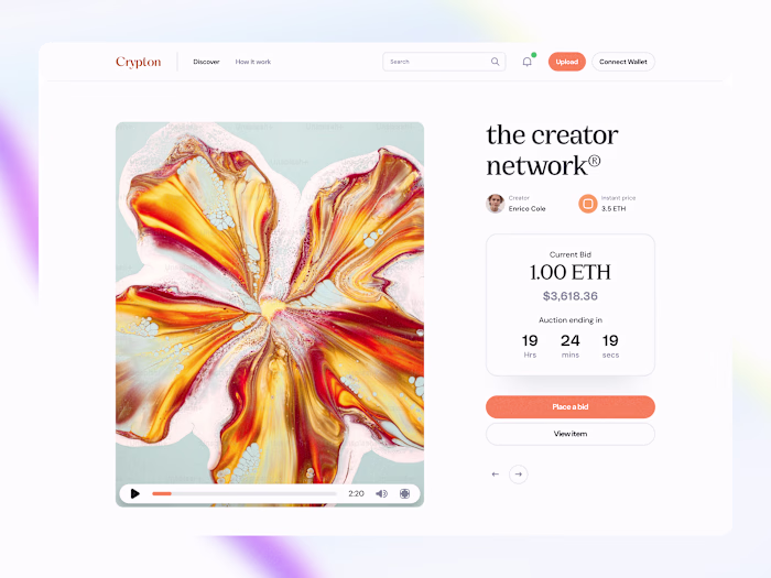 Crypton NFT (Framer Website)