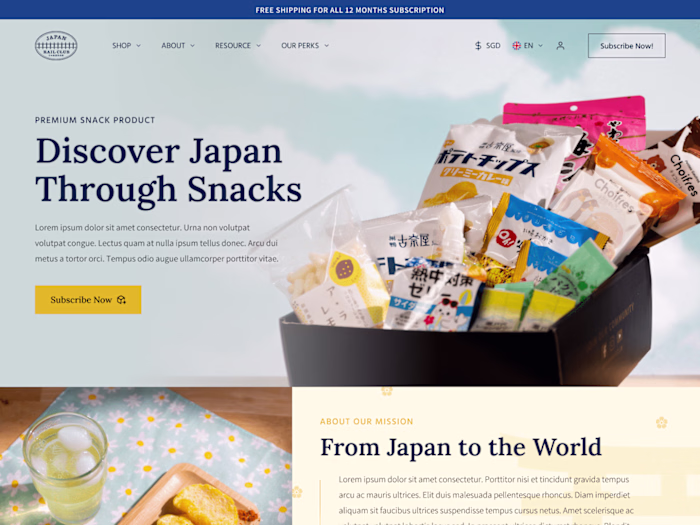 Japan Rail Club Web Visual Design