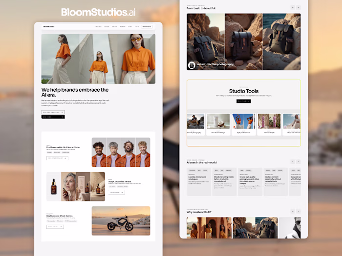 Webflow Development for Bloom Studios