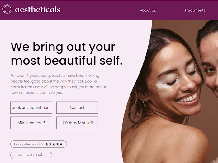 Plastic Surgery Wix Website