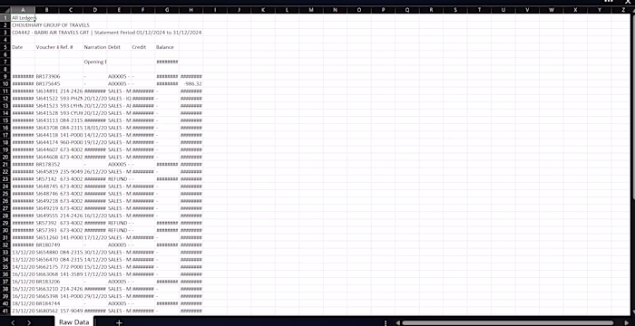 Interactive Excel Dashboard for Babri Air Travel Agency