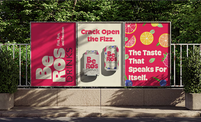 BeRos Drinks Logo Design