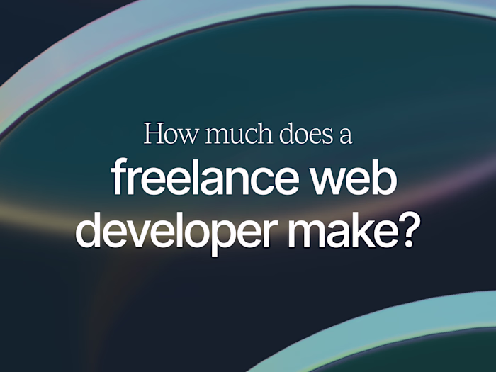How much does a freelance web developer make? 