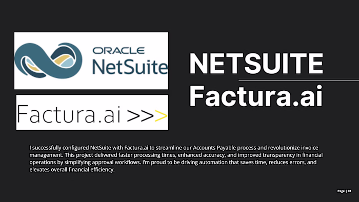  Factura.ai Integration with NetSuite