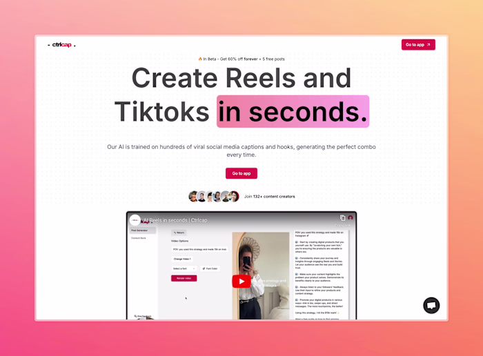 CTRLCAP - Short Form Content Generator