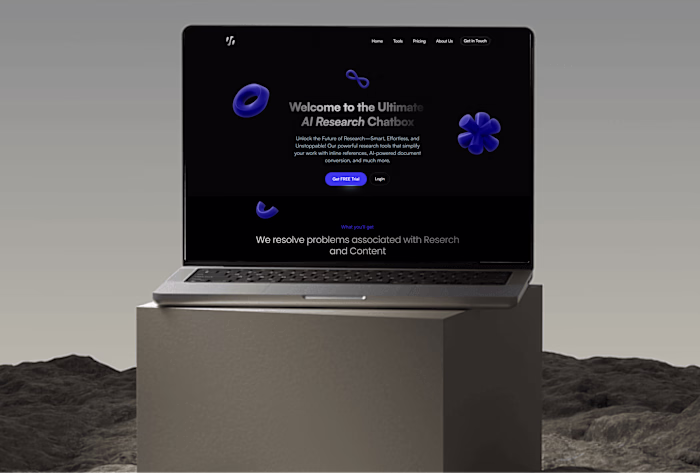 Nashrai AI - Research Assistant Platform Landing Page