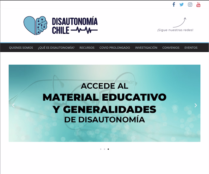 Diseño Gráfico - Web Disautonomía Chile