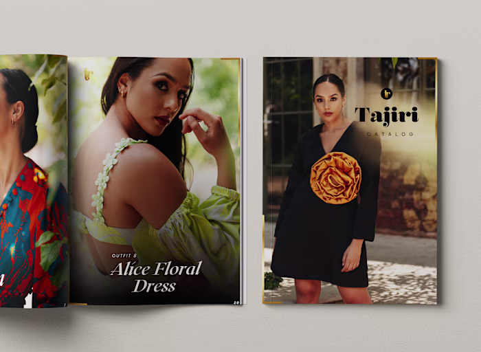 Tajiri Fashion - Lookbook/Catalogue Design