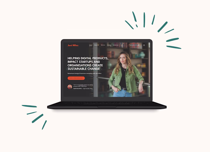 Webflow design & build for business consultant