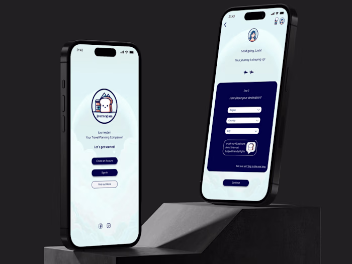 UX/UI Design of a Travel App