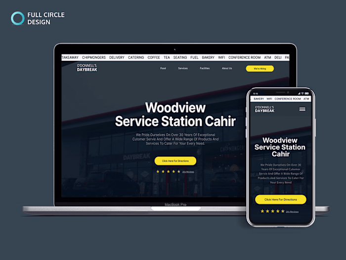 Service Station Website Design & Development