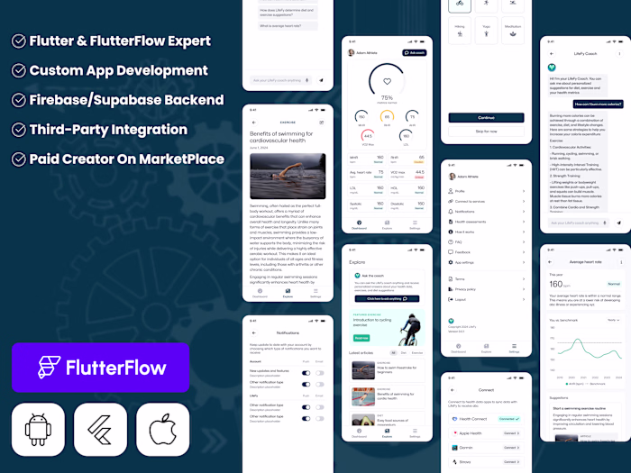 Lifey Health Tracker App Development