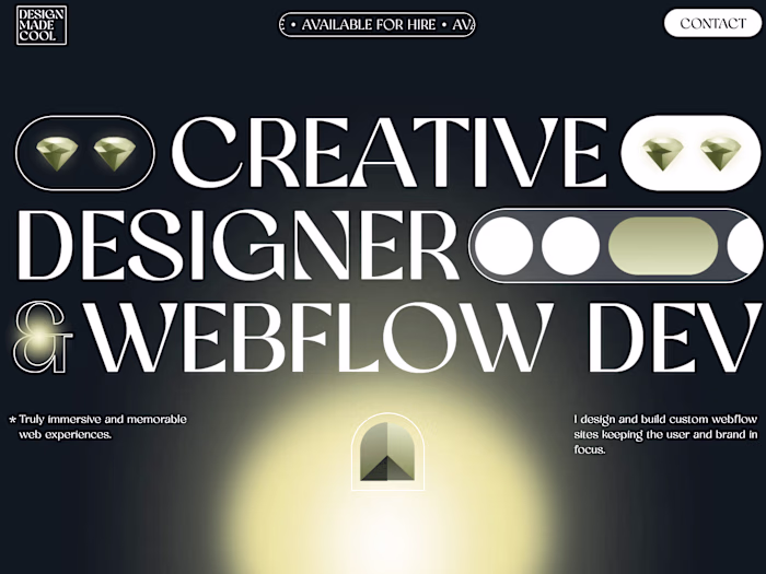 Designmadecool – My Creative Webflow Portfolio
