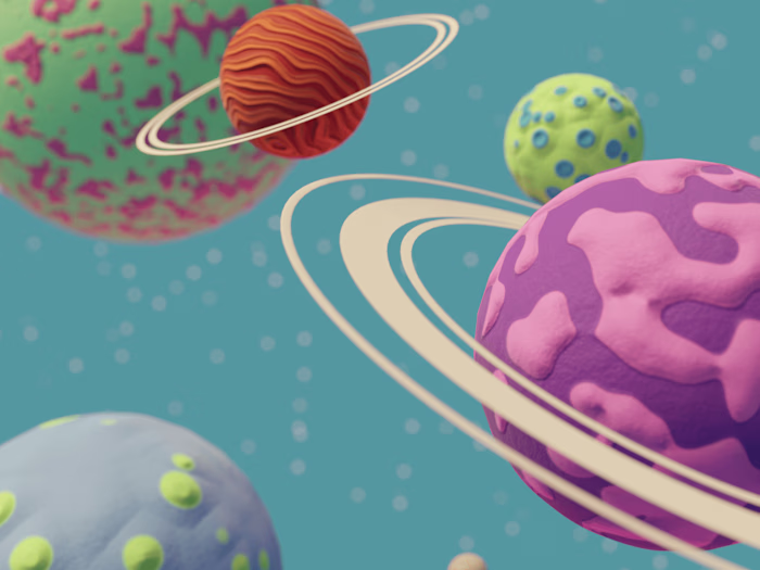 Cartoon Space scene