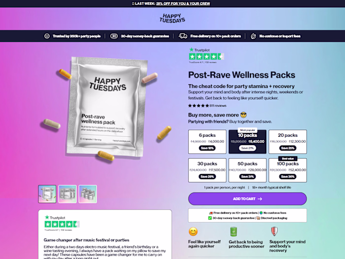 Happy Tuesdays PDP | Figma to Replo Conversion