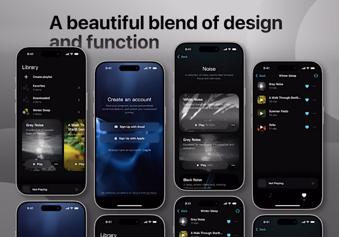 Snoozeband: Relaxation & Sleep App | iOS Development