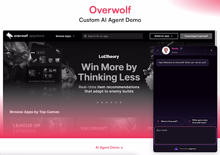 AI Support Agent for Overwolf