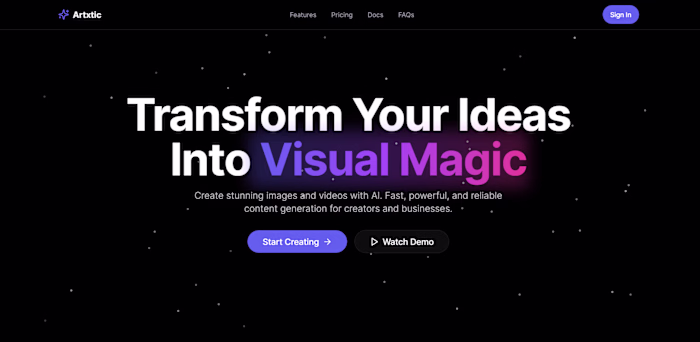 AI Image Generator Websie