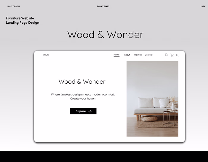 Wood & Wonder | UI/UX DESIGN | WEB DESIGN :: Behance