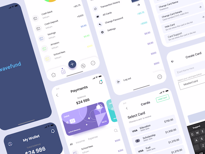 Wavefund | Brand Identity and App UI Design