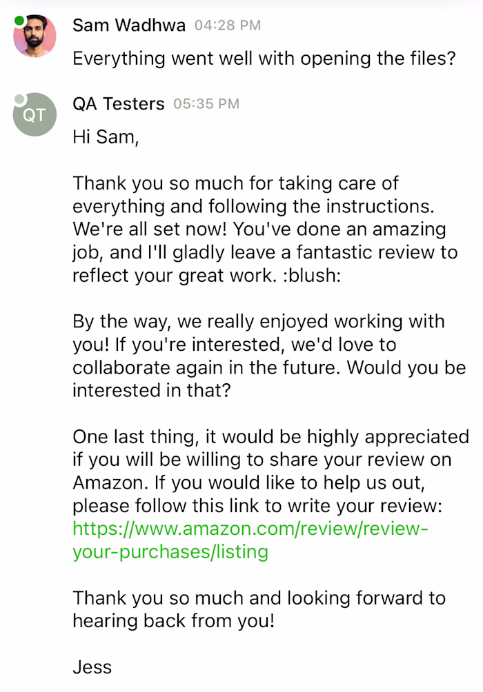 Customer Service - Valentine's Day