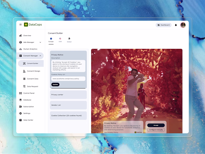  Effortless GDPR Compliance: A Visual Consent Banner UI