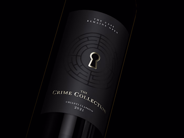 The Crime Collection — Luxury Wine Label Design
