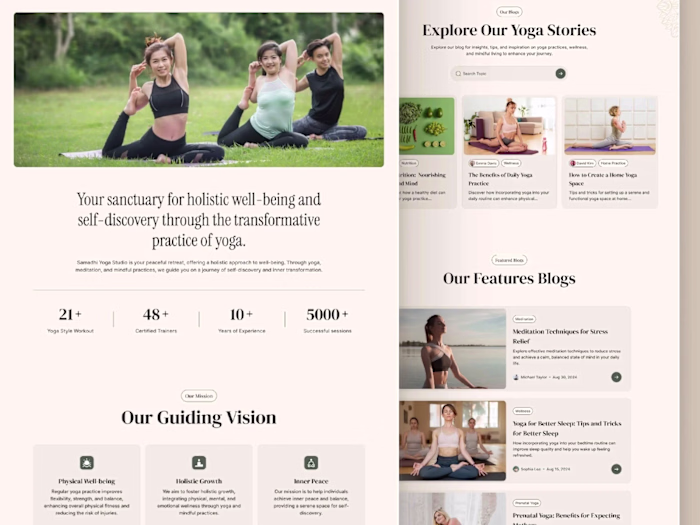 Ananda Framer Template for Yoga & Coaching