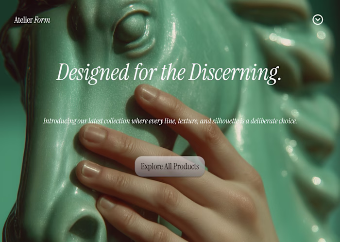 Atelier Form Luxury Interior design ecommerce and branding