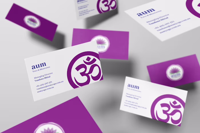 Digital Identity Design for Aum Yoga & Meditation
