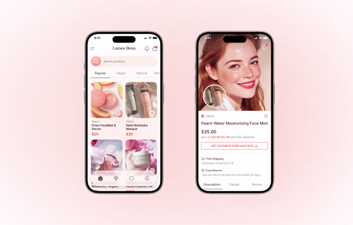 Skincare App Design