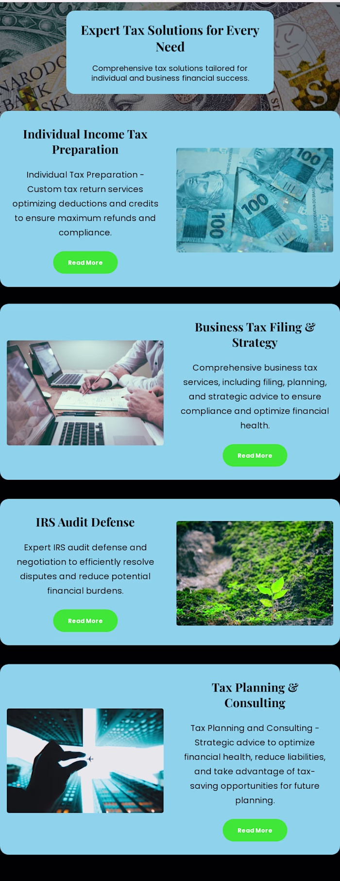 Ultra Ta Services LLC Funnel