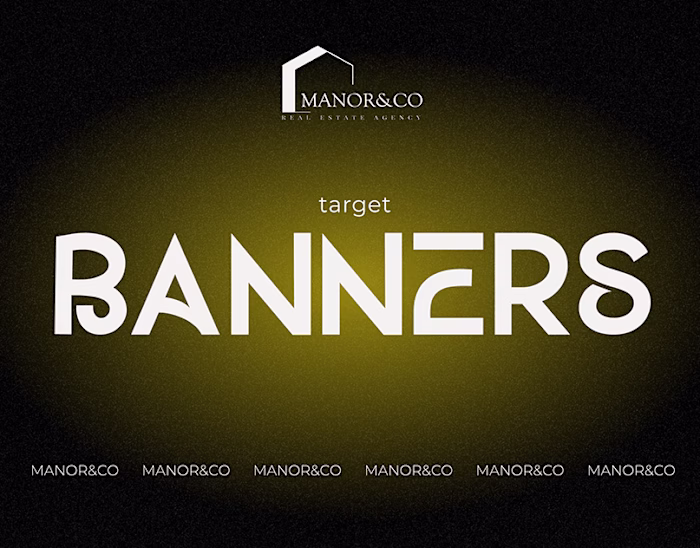 Target banners | Real estate agency | Manor&Co