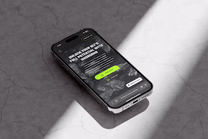 UNDRGRND Agency website