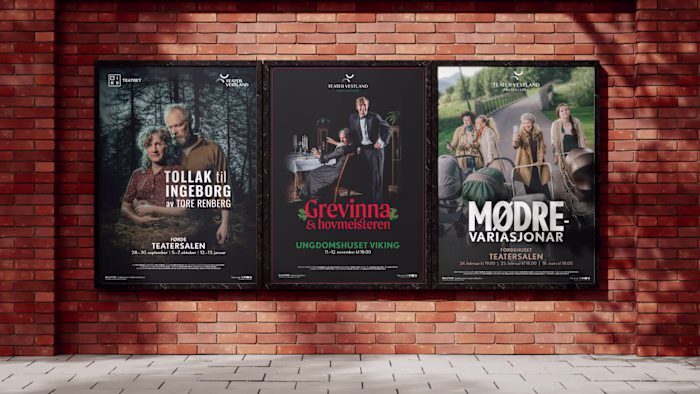 Print design for Teater Vestland 