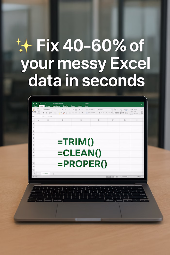 Here’s one of my favorite Excel tricks that saves 40–60% cle...